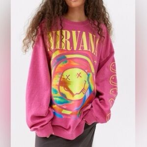 Urban Outfitters Oversized Nirvana Crewneck
